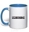 Mug with a colored handle SORPIONS royal-blue фото