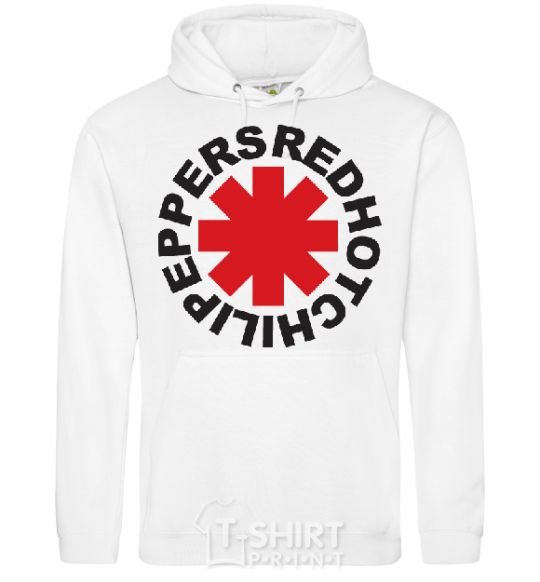 Men`s hoodie Red hot chilly pappers White фото