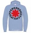 Men`s hoodie Red hot chilly pappers sky-blue фото