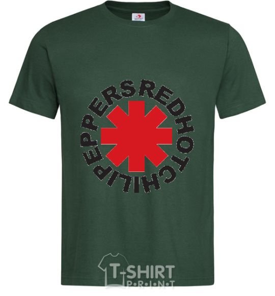 Men's T-Shirt Red hot chilly pappers bottle-green фото