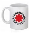 Ceramic mug Red hot chilly pappers White фото