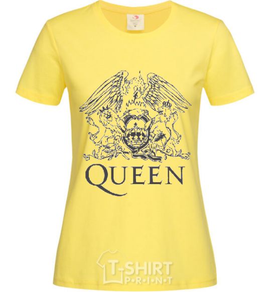 Женская футболка QUEEN Лимонный фото