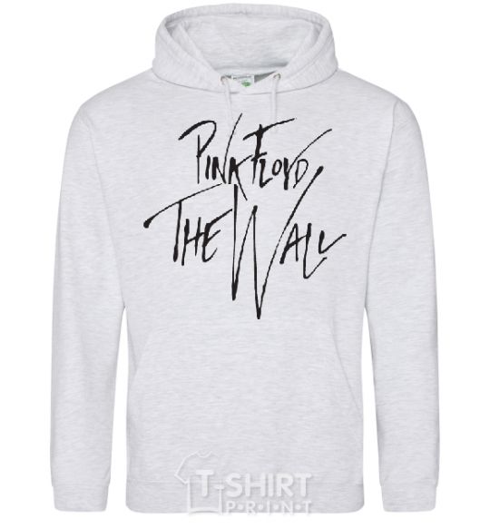 Men`s hoodie PINK FLOYD signing sport-grey фото