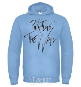 Men`s hoodie PINK FLOYD signing sky-blue фото