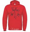 Men`s hoodie PINK FLOYD signing bright-red фото