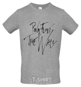 Men's T-Shirt PINK FLOYD signing grey фото