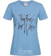 Women's T-shirt PINK FLOYD signing sky-blue фото