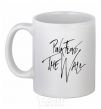 Ceramic mug PINK FLOYD signing White фото