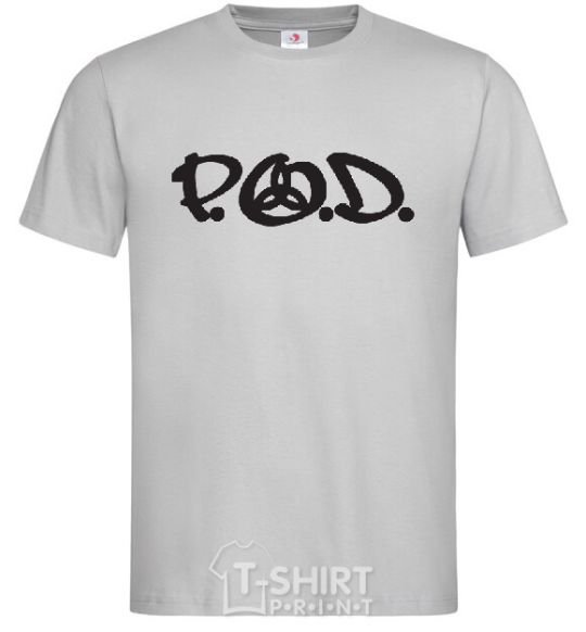 Men's T-Shirt P.O.D. grey фото