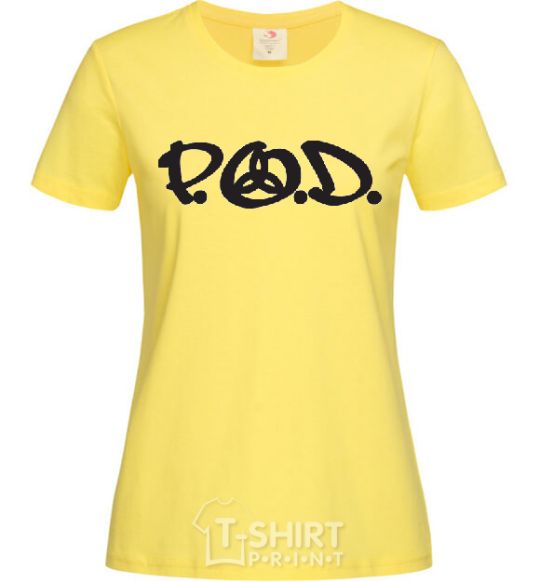 Women's T-shirt P.O.D. cornsilk фото