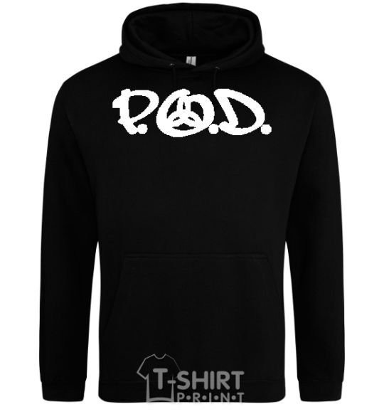 Men`s hoodie P.O.D. black фото