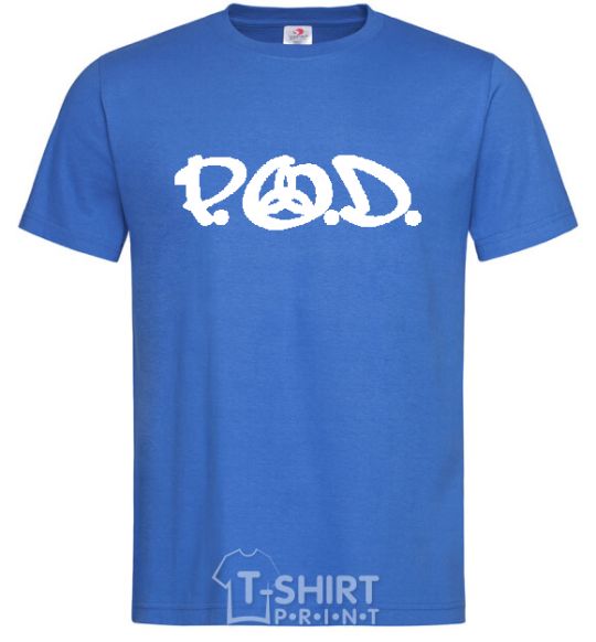 Men's T-Shirt P.O.D. royal-blue фото