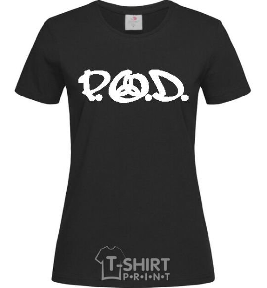 Women's T-shirt P.O.D. black фото