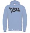 Men`s hoodie MY CHEMICAL ROMANCE sky-blue фото