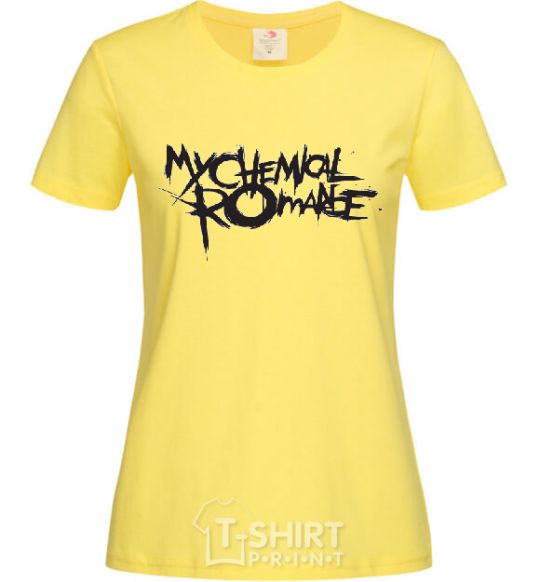 Женская футболка MY CHEMICAL ROMANCE Лимонный фото