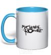 Mug with a colored handle MY CHEMICAL ROMANCE sky-blue фото