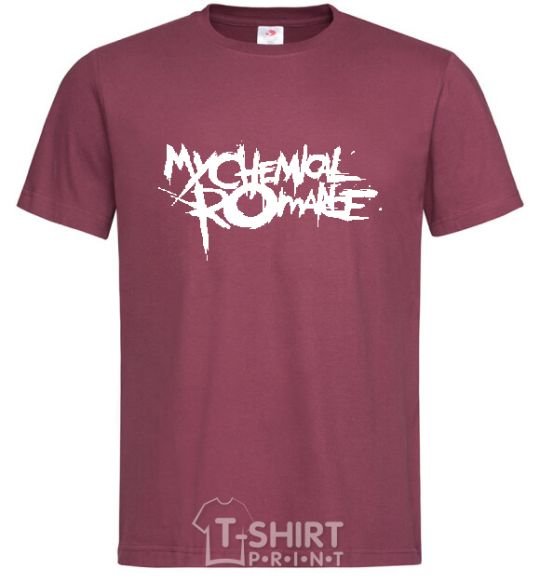 Men's T-Shirt MY CHEMICAL ROMANCE burgundy фото