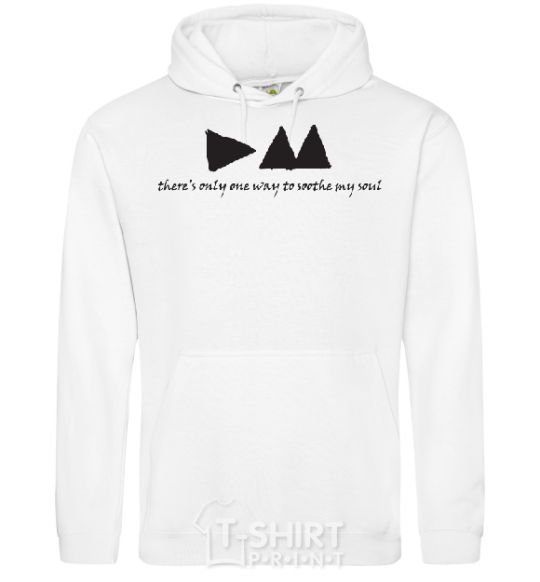 Men`s hoodie DEPECHE MODE White фото