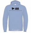 Men`s hoodie DEPECHE MODE sky-blue фото