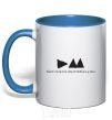 Mug with a colored handle DEPECHE MODE royal-blue фото