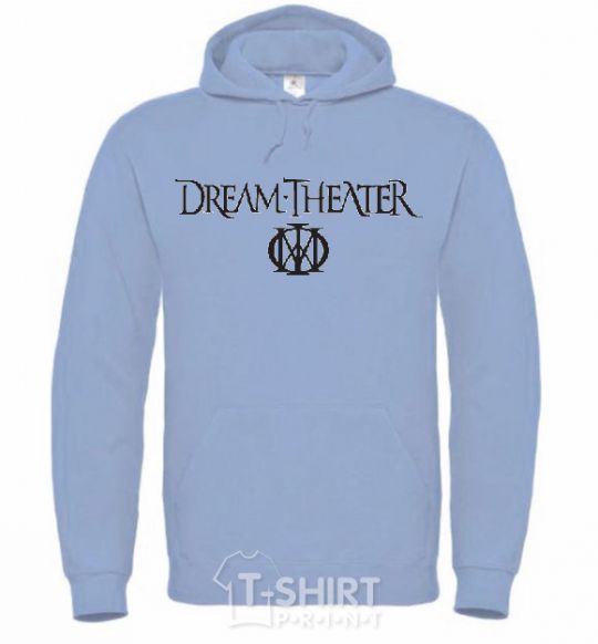 Men`s hoodie DREAM THEATER sky-blue фото