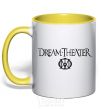 Mug with a colored handle DREAM THEATER yellow фото