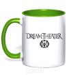 Mug with a colored handle DREAM THEATER kelly-green фото