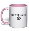 Mug with a colored handle DREAM THEATER light-pink фото