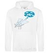 Men`s hoodie AEROPLANE DREAMS White фото