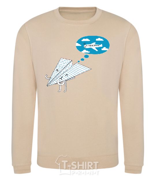 Sweatshirt AEROPLANE DREAMS sand фото