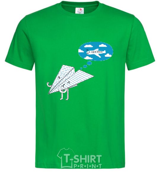 Men's T-Shirt AEROPLANE DREAMS kelly-green фото