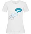 Women's T-shirt AEROPLANE DREAMS White фото