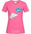 Women's T-shirt AEROPLANE DREAMS heliconia фото