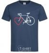 Мужская футболка I LOVE BICYCLE Темно-синий фото