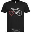 Men's T-Shirt I LOVE BICYCLE black фото