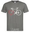 Men's T-Shirt I LOVE BICYCLE dark-grey фото