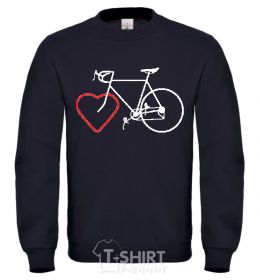 Sweatshirt I LOVE BICYCLE black фото