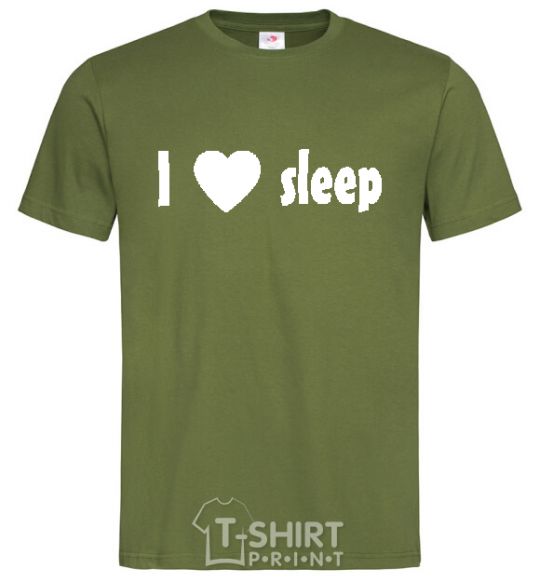 Men's T-Shirt I <3 SLEEP millennial-khaki фото