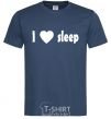 Men's T-Shirt I <3 SLEEP navy-blue фото