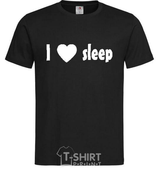 Men's T-Shirt I <3 SLEEP black фото