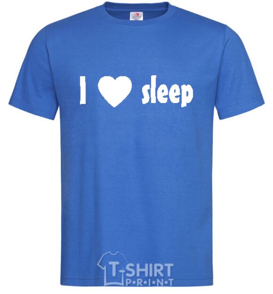 Men's T-Shirt I <3 SLEEP royal-blue фото
