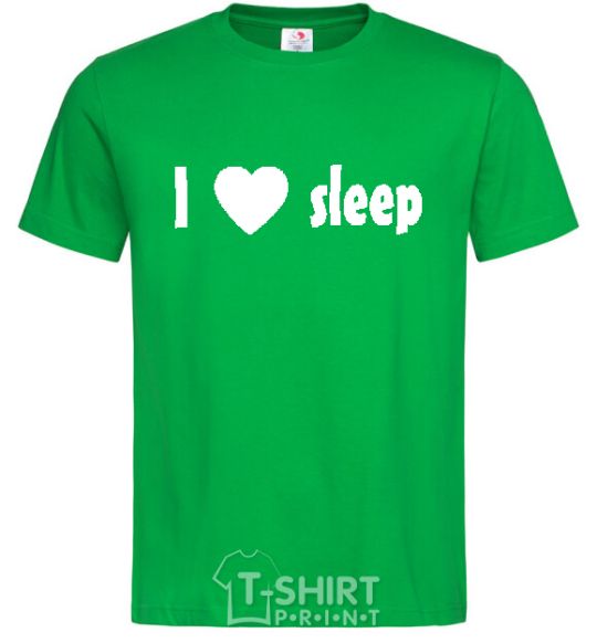 Men's T-Shirt I <3 SLEEP kelly-green фото