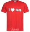 Men's T-Shirt I <3 SLEEP red фото