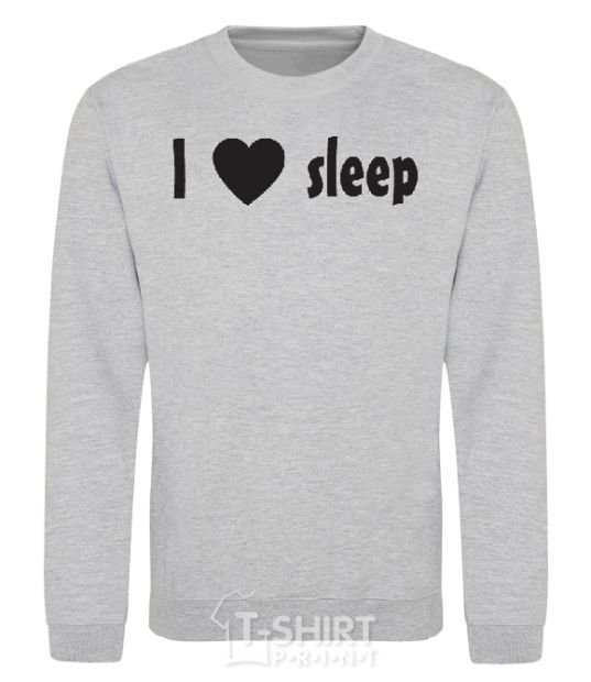 Sweatshirt I <3 SLEEP sport-grey фото