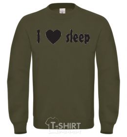Sweatshirt I <3 SLEEP sand фото