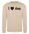 Sweatshirt I <3 SLEEP sand фото