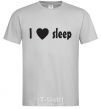 Men's T-Shirt I <3 SLEEP grey фото