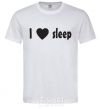 Men's T-Shirt I <3 SLEEP White фото