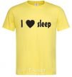 Men's T-Shirt I <3 SLEEP cornsilk фото