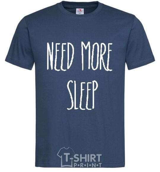 Мужская футболка NEED MORE SLEEP Темно-синий фото